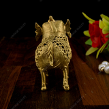 BRASS DHOKRA NET ELEPHANT