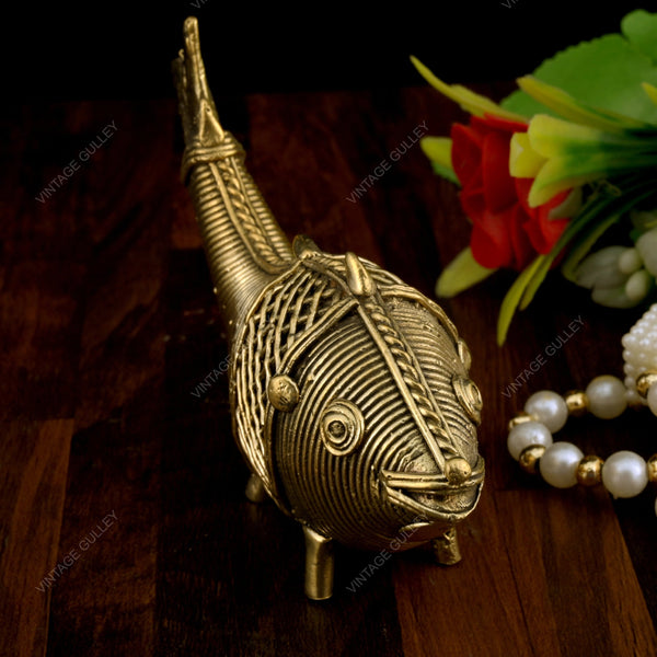 Brass Dhokra Medium Fish