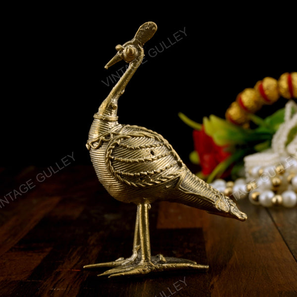 Brass Dhokra Peacock