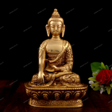 Brass Lord Buddha - Bhumisparsha Mudra