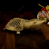 Brass Dhokra Net Tortoise