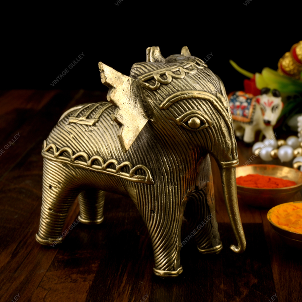 Brass Dhokra Catalog Elephant