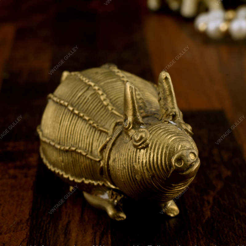 Brass Dhokra Mouse