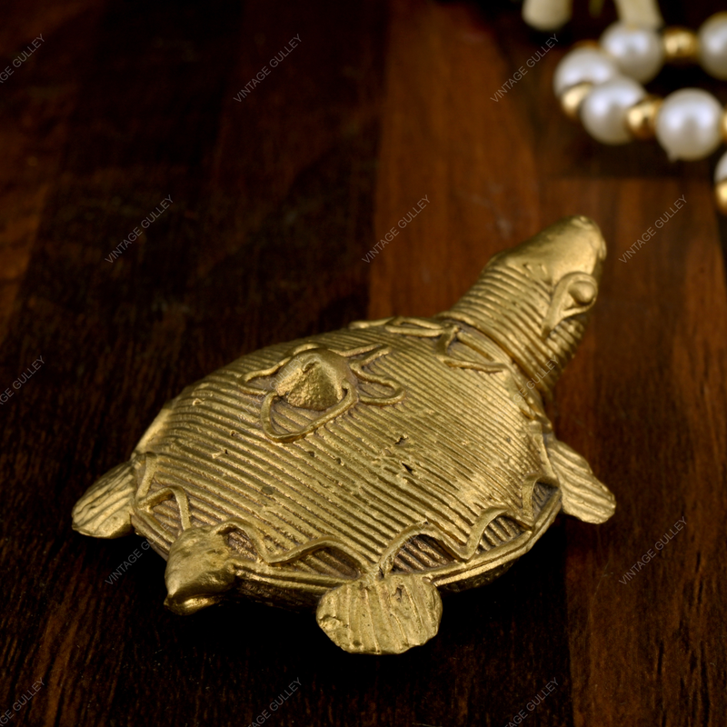 Brass Dhokra Tortoise