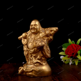 Brass Laughing Buddha Idol