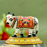 Hand-Enamelled in Metal Meenakari Cow