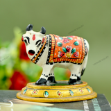 Hand-Enamelled in Metal Meenakari Cow