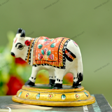 Hand-Enamelled in Metal Meenakari Cow