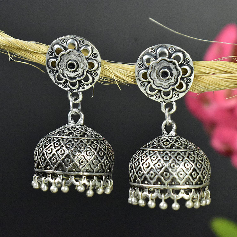 Oxidized Silver Earring - Vintage Gulley