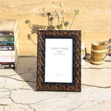 Line Design Photo Frame with Stand - 4" x 6" (Vertical) - Vintage Gulley