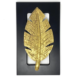 Brass Plated Wall Hanging Leaf Frame - Set of 3 - Vintage Gulley