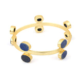 Women's Stone Gold Plated Stone Bracelet Kada for Women - Vintage Gulley