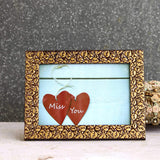 Golden Leaves Photo Frame with Stand - 5" x 7" (Horizontal) - Vintage Gulley