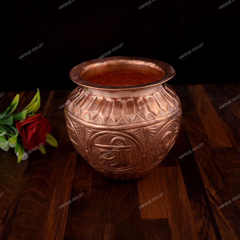 Pure Copper Lota - for Temple Use & Pooja Purpose