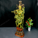 Brass Lord Krishna Idol Statue - 30 Inches