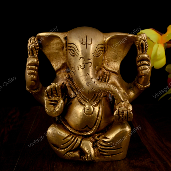 Brass Appu Ganesha