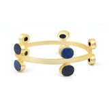 Women's Stone Gold Plated Stone Bracelet Kada for Women - Vintage Gulley