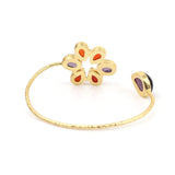 Women's Stone Gold Plated Stone Bracelet Kada for Women - Vintage Gulley