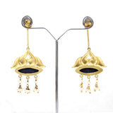 Semi-Precious Stone Ethnic Earrings for Women and Girl - Vintage Gulley