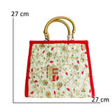 Rajasthani Embroidery Handbag For Women - Elephant Motif - Vintage Gulley