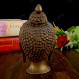 Brass Buddha Head for Home Decor (Medium)