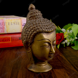 Brass Buddha Head for Home Decor (Medium)