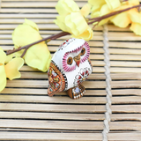 Metal Home Decor Vastu Fengshui Gifting Owl Idol, White, X-Small - Vintage Gulley