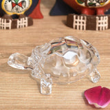 Crystal Turtle/Tortoise 3.5 Inch with Tray 4.5 Inch for Good Luck - Vintage Gulley