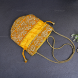 Rajasthani Potli Bag - Yellow