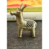 Brass Dhokra Deer I Home Decor I Interior I Handcrafted I Handmade I Artwork - Vintage Gulley