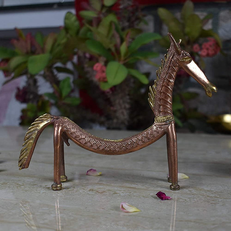 Brass Tribal Antique Animal Horse - Vintage Gulley