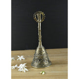 Brass Dhokra Puja Hand Bell I Pooja Bell I Temple I Home Decor I Interior Decoration - Puja Article - Vintage Gulley