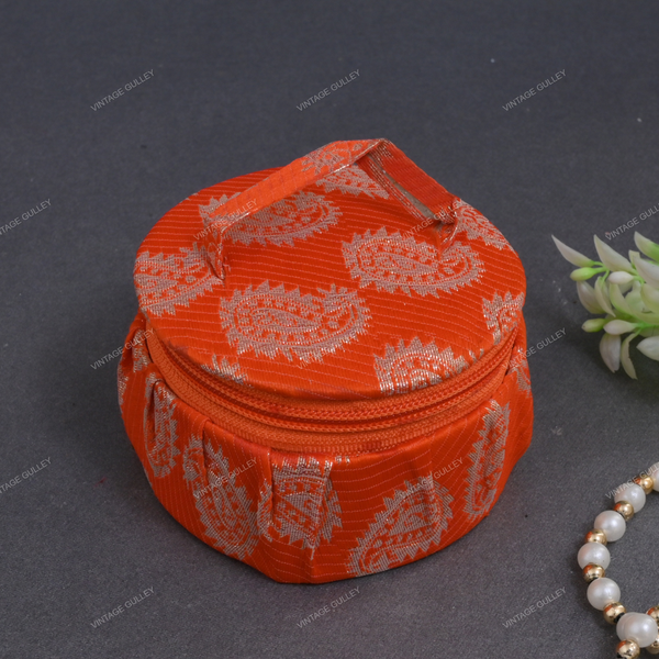 Embroidery Bangle Box Organizer - Orange