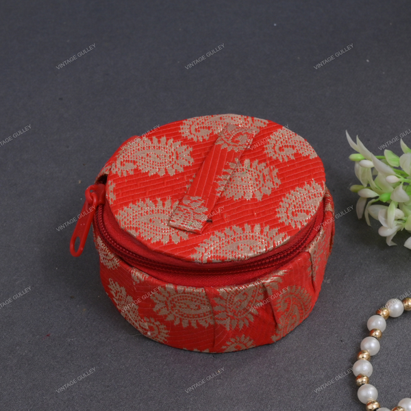 Embroidery Bangle Box Organizer - Red