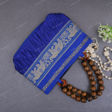 Rajasthani Designer Handbag with Beads - Royal Blue
