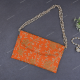 Rajasthani Embroidered Bag - Orange