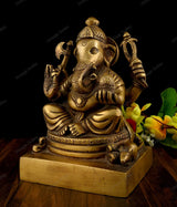 Handcrafted Lord Ganesh Brass Idol