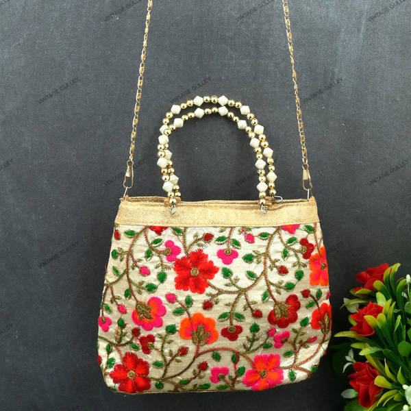 Floral Gamusa Tote – Latina Palace