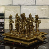 Brass Navgrah Statue Set I Nine Planets - Vintage Gulley