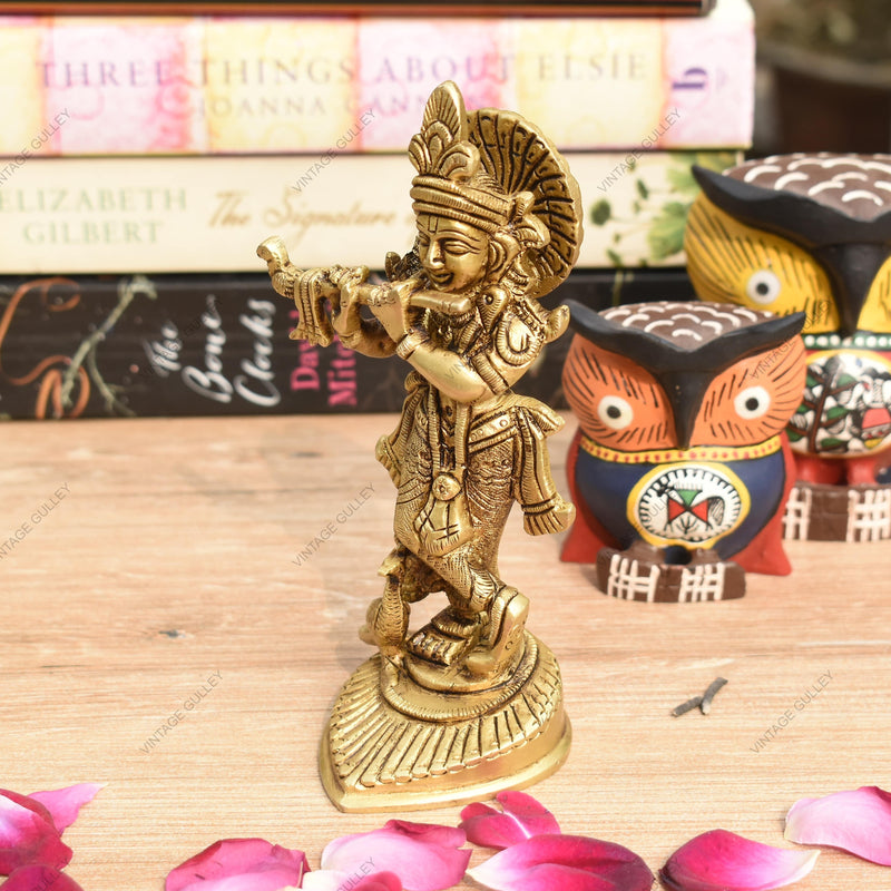 Brass Little Krishna Idol