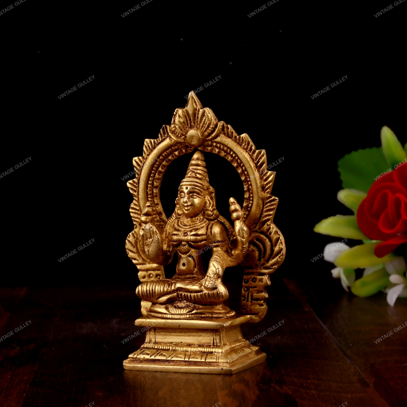 Brass Lord Laxmi Idol - Small