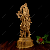 Brass Lord Krishna Idol God of Love Playing Flute