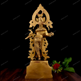 Brass Goddess Radha Idol
