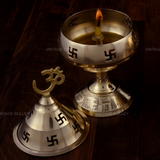 Brass Round Goblet Akhand Diya