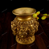 Brass Ashth Laxmi Kalash Home Decor