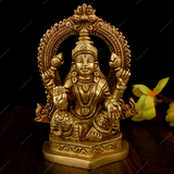 Brass Goddess Laxmi Idol for Pooja Home Decorative Showpiece