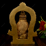 Brass Goddess Saraswati Idol Fine Work