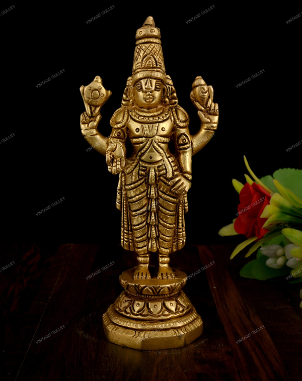 Brass Vishnu Idol