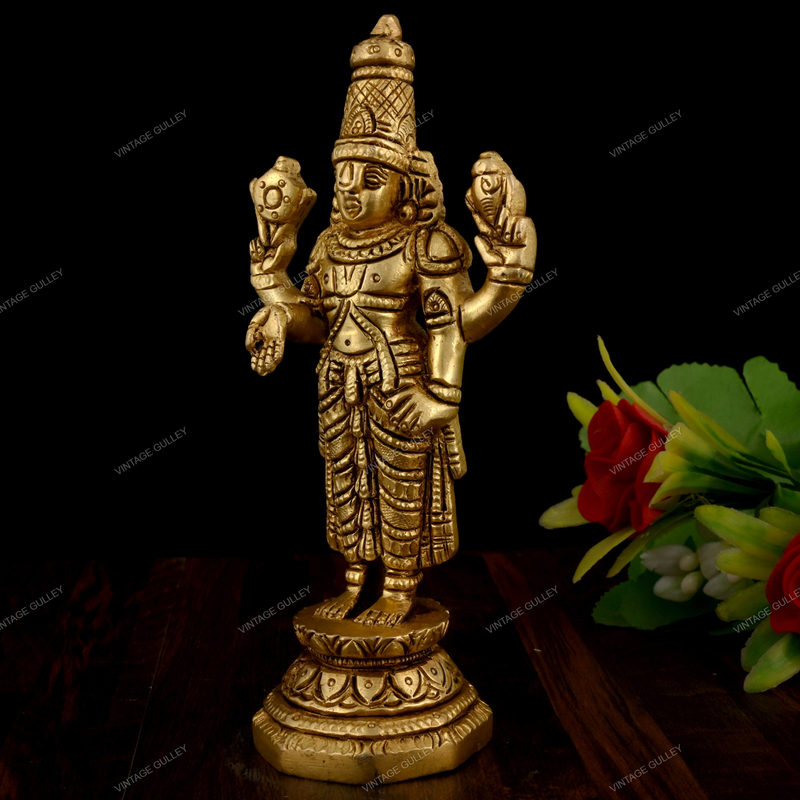 Brass Vishnu Idol