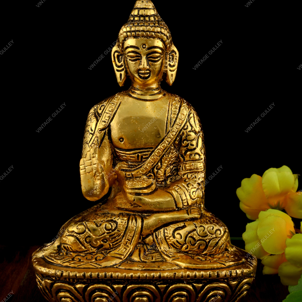 Buy Aesthetic Decors Buddha Blessing Hand and Medicine Pose in Stone Work  Online at Low Prices in India - Amazon.in
